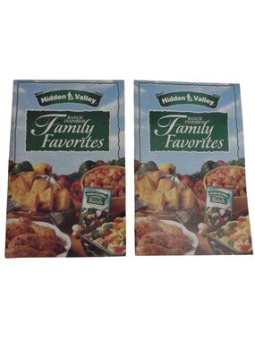 Hidden Valley Ranch (LOT of 2) Family Favorites Booklet 1998 cookbook recipes
